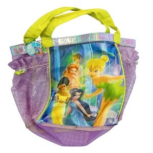 Used W/ Tag Y2K Disney Store Tinkerbell Fairies Pixie Hollow Beach Tote Bag READ